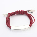 Handmade leather rope 6 colors in stock trendy bracelet 2014